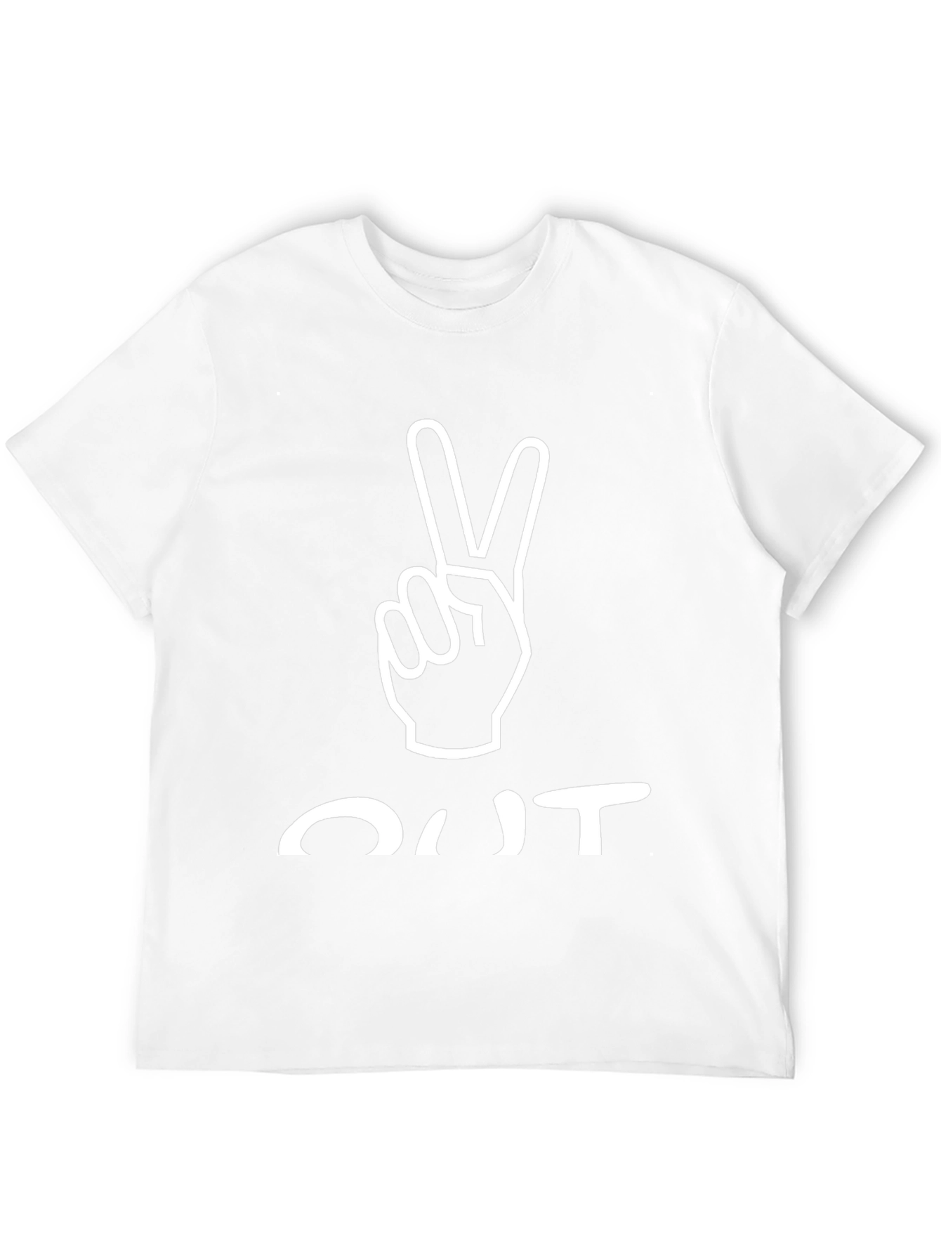 Peace Out Black Graphic Tee