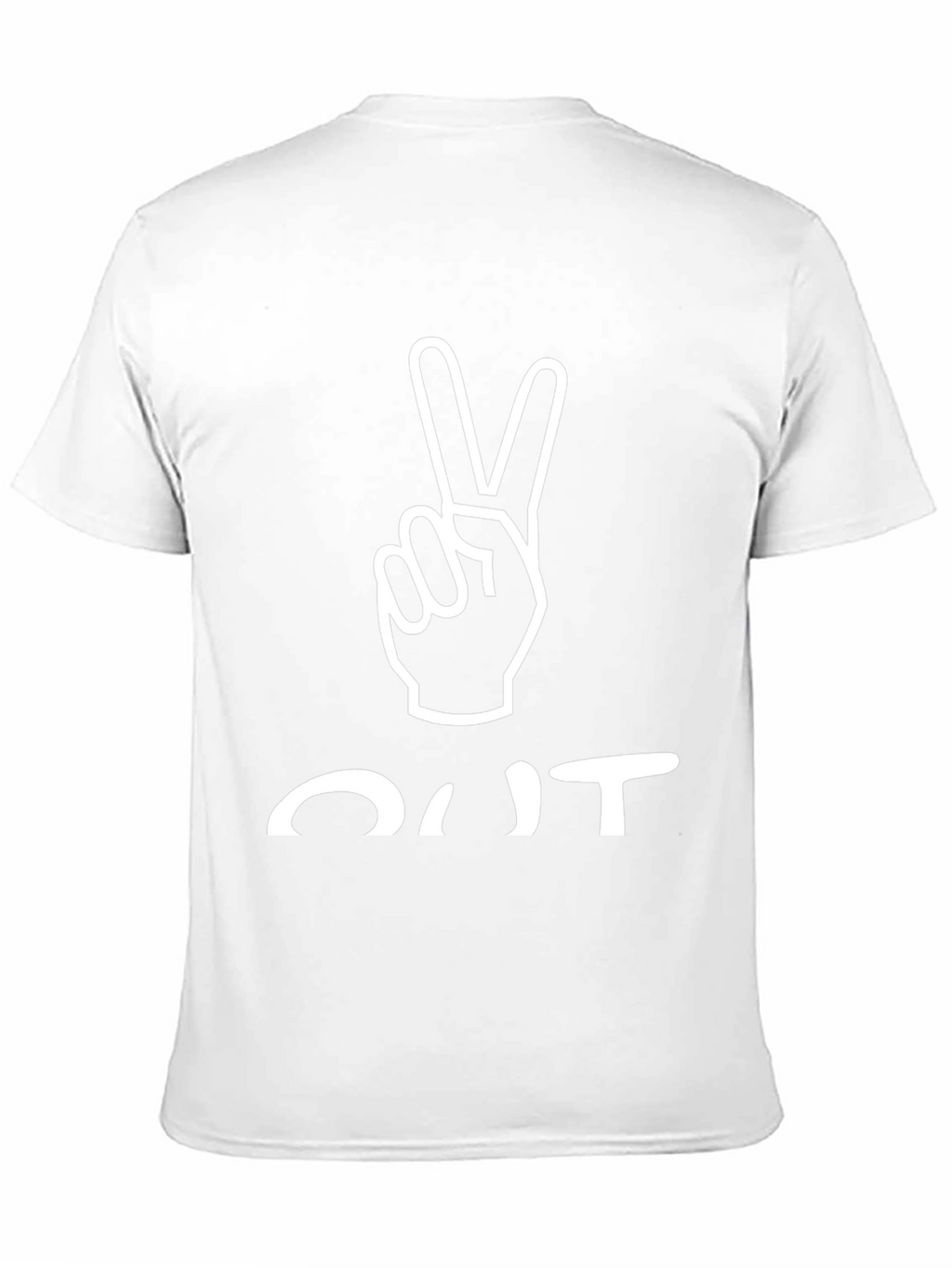 Peace Out Black Graphic Tee