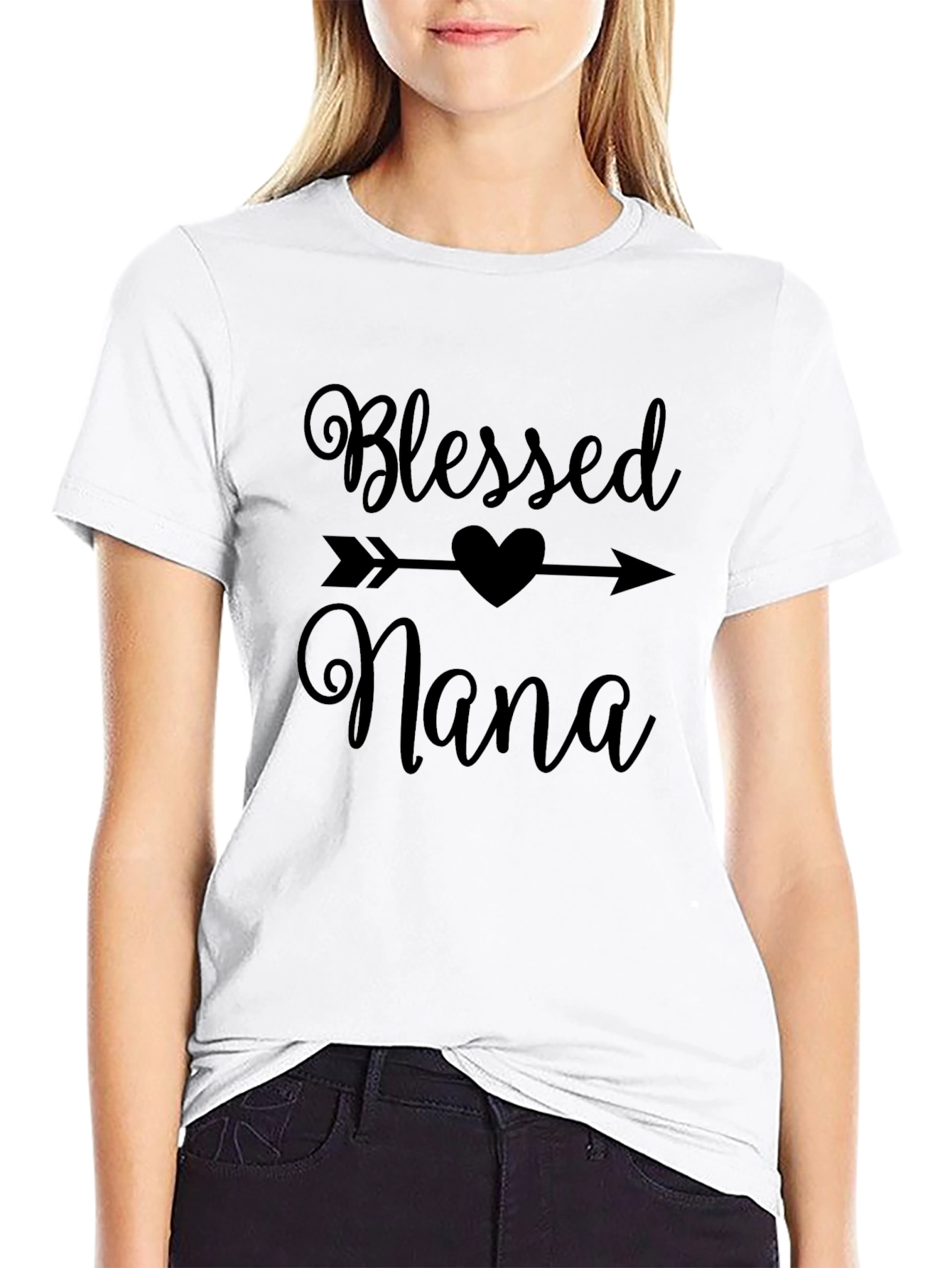 Blessed Nana Graphic Tee - Soft Cotton Blend