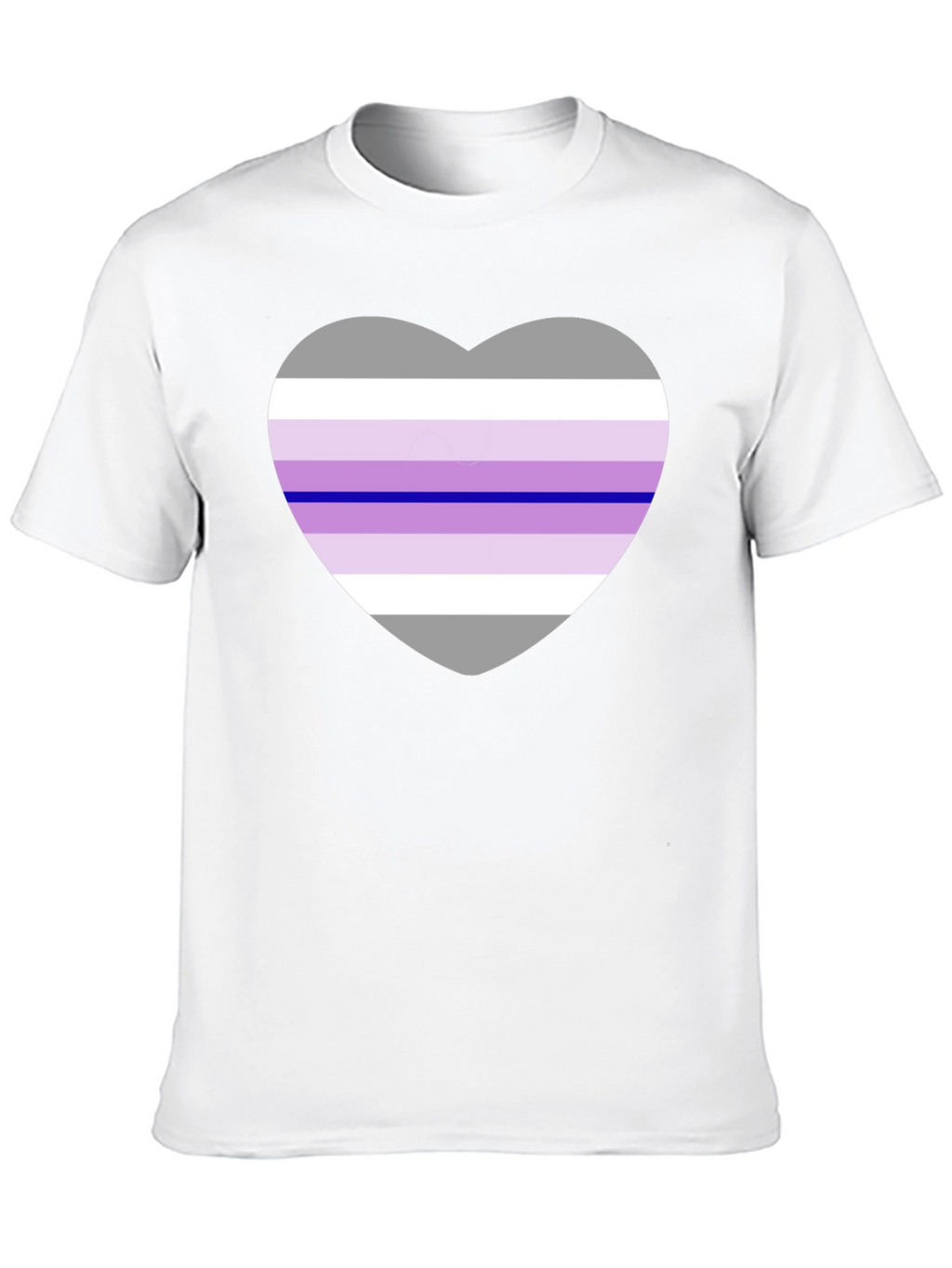 Genderfae Pride Heart T-Shirt - Black Cotton Blend Tee