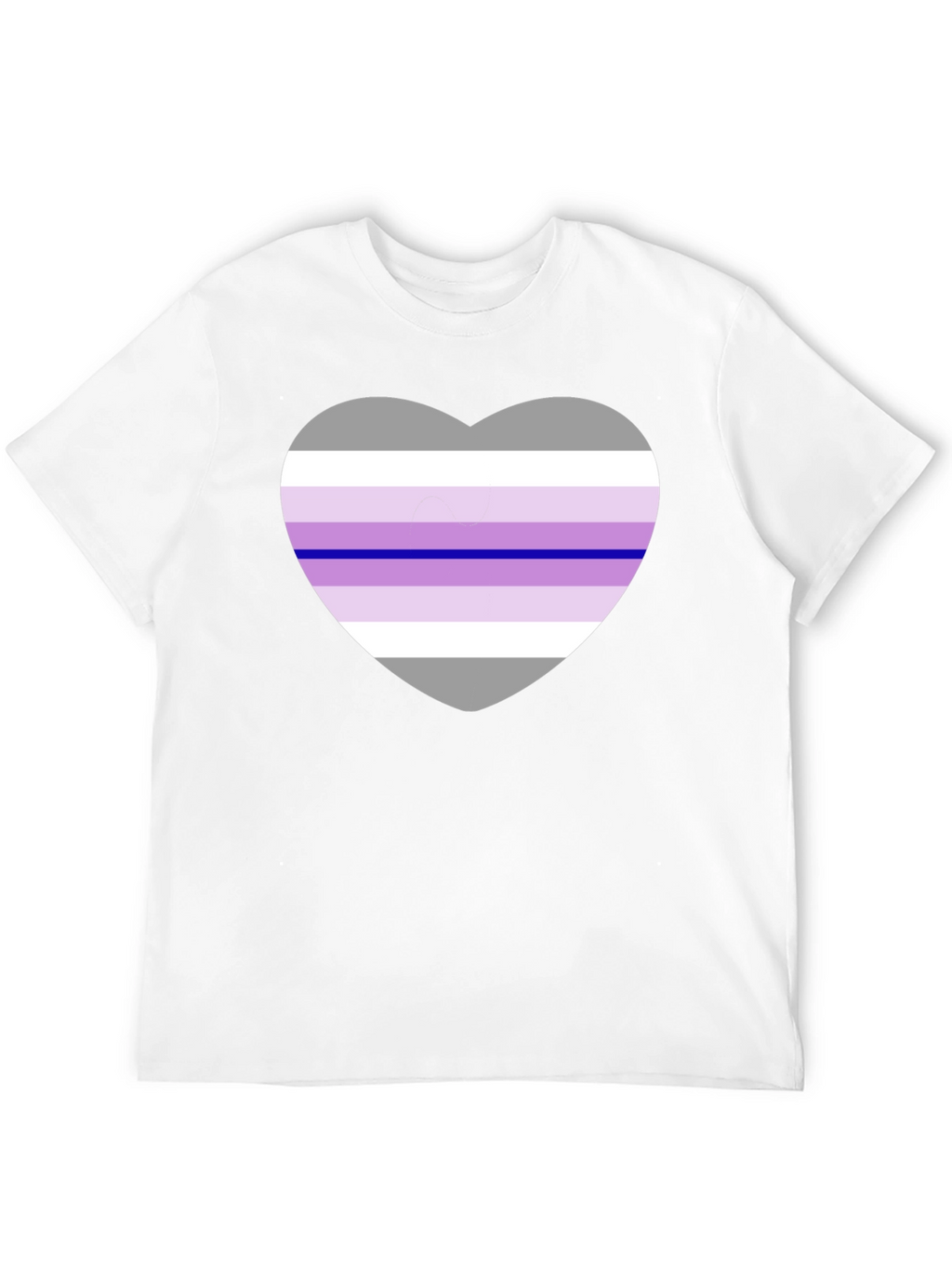 Genderfae Pride Heart T-Shirt - Black Cotton Blend Tee