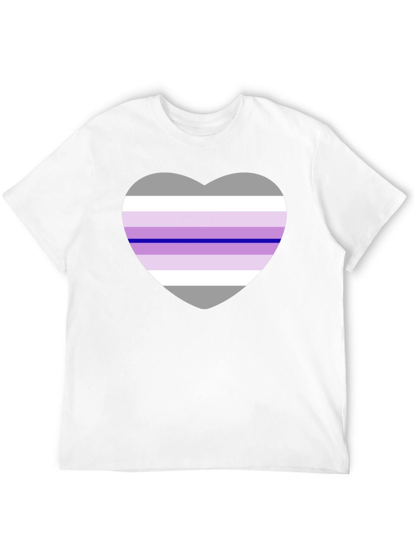 Genderfae Pride Heart T-Shirt - Black Cotton Blend Tee