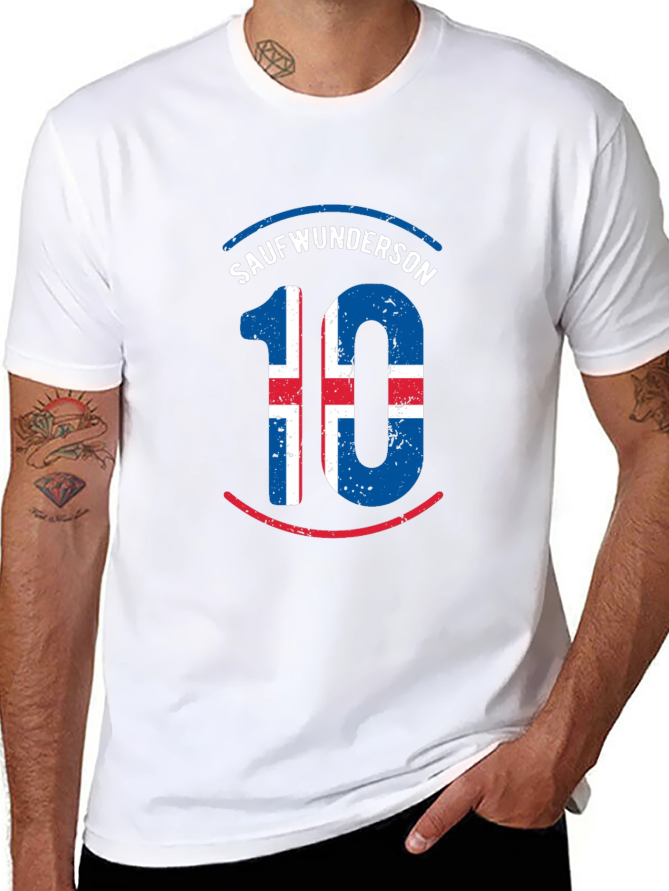 Icelandic Number 10 Graphic Tee - Sauverwunderson