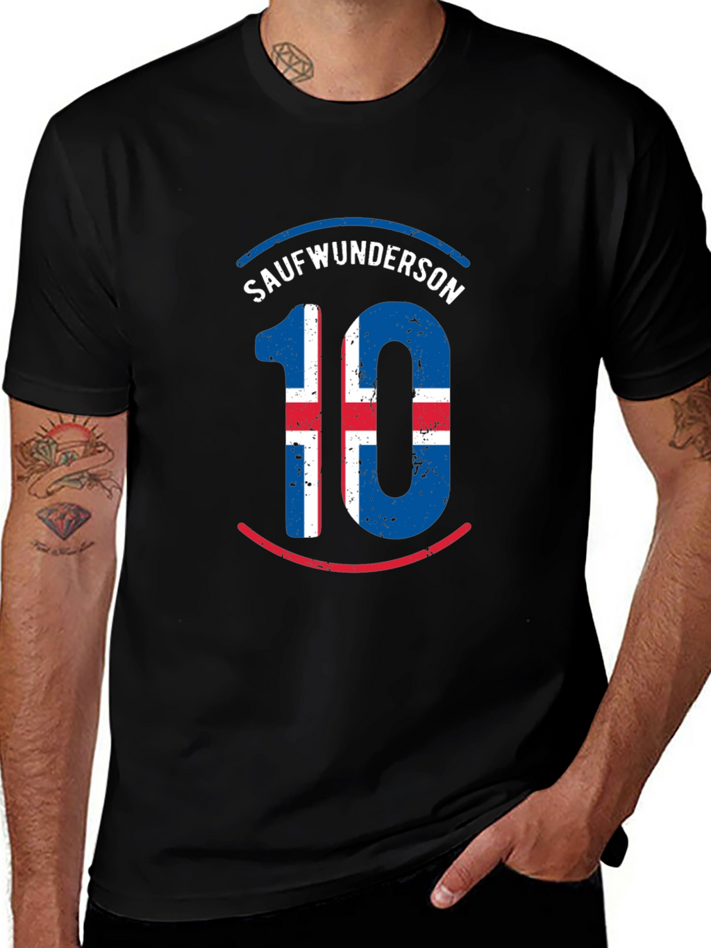 Icelandic Number 10 Graphic Tee - Sauverwunderson