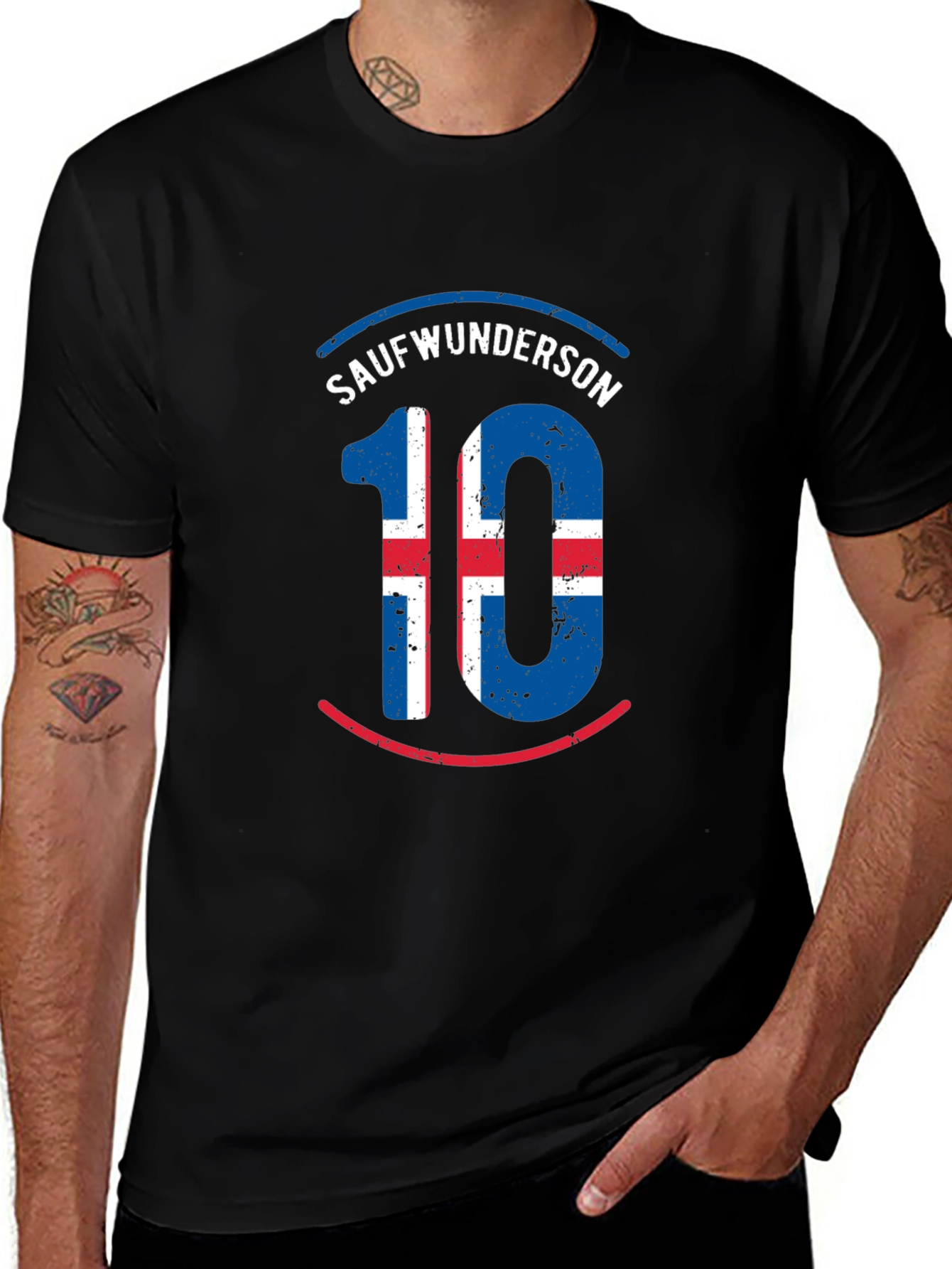 Icelandic Number 10 Graphic Tee - Sauverwunderson