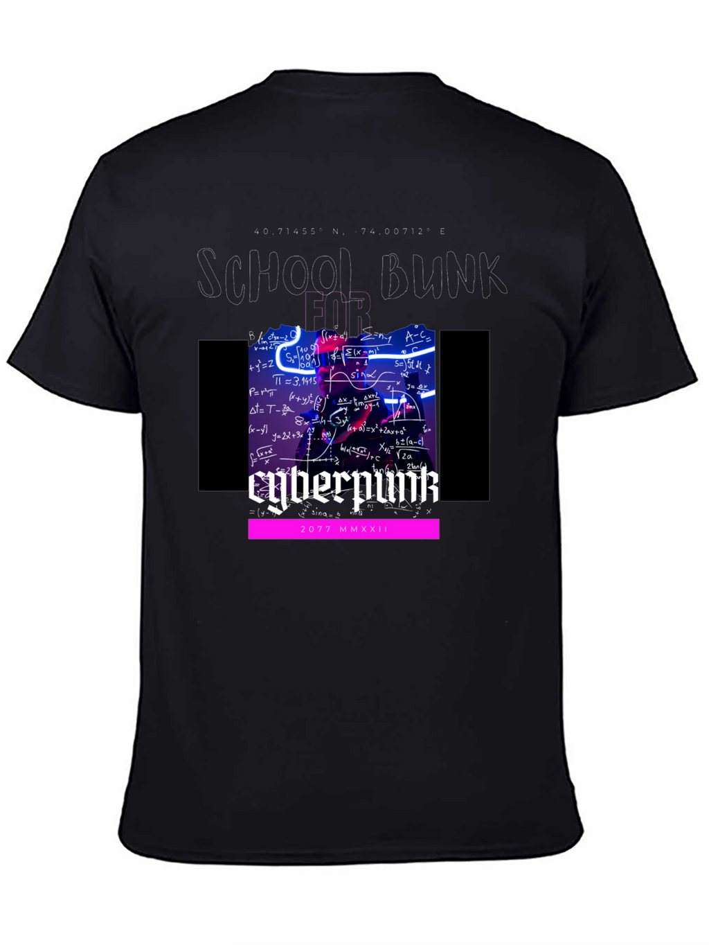 Cyberpunk School Bunk 2077 T-Shirt