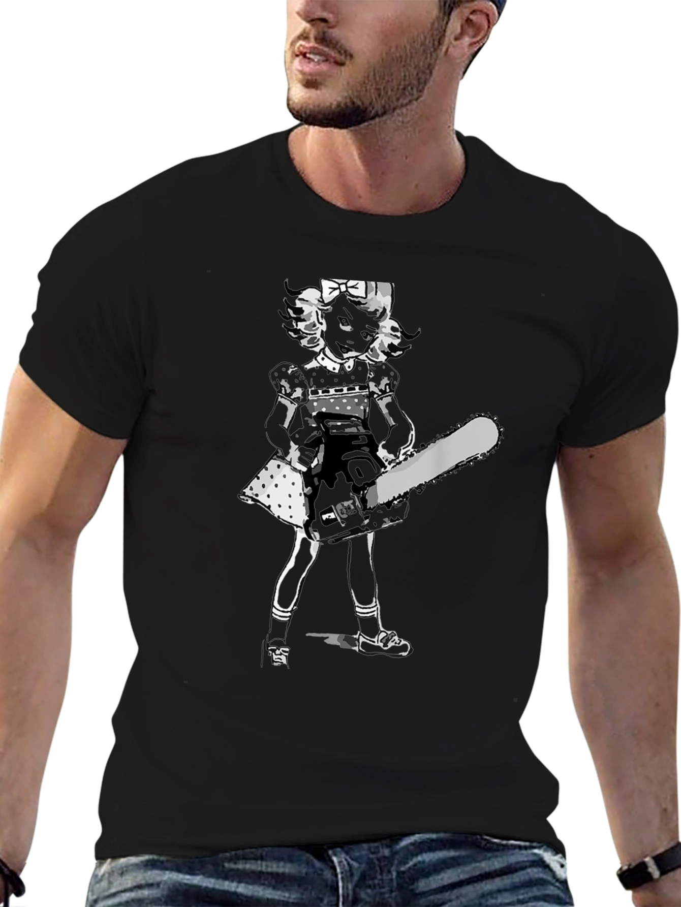 Chainsaw Doll Black T-Shirt
