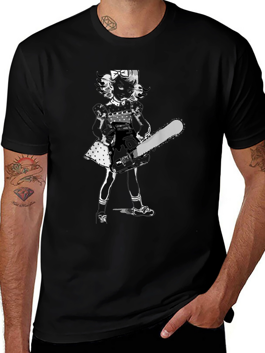 Chainsaw Doll Black T-Shirt