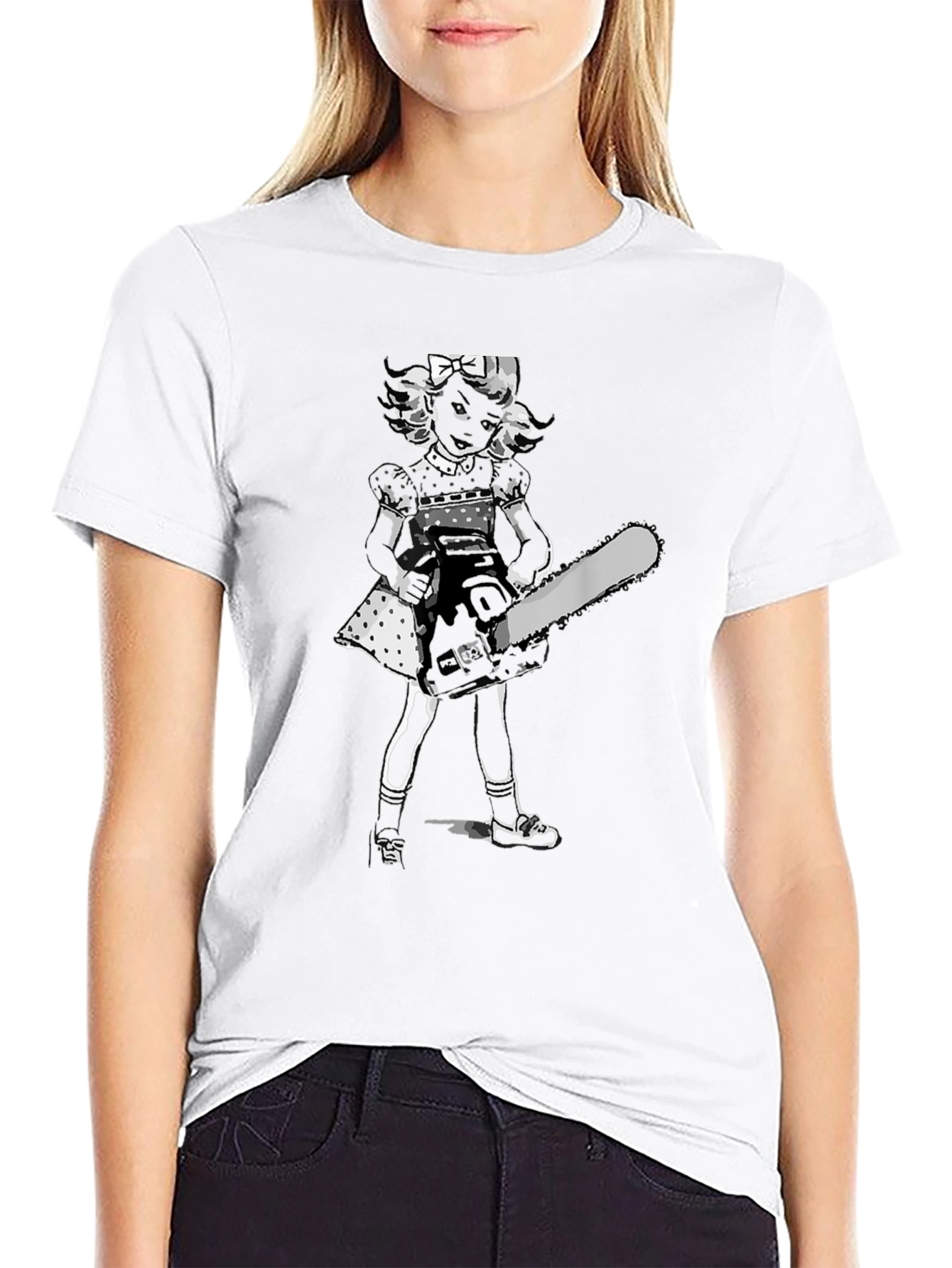 Chainsaw Doll Black T-Shirt