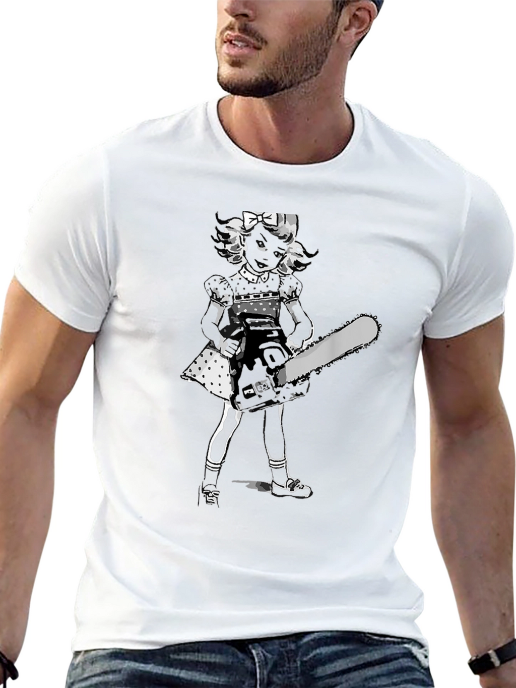 Chainsaw Doll Black T-Shirt