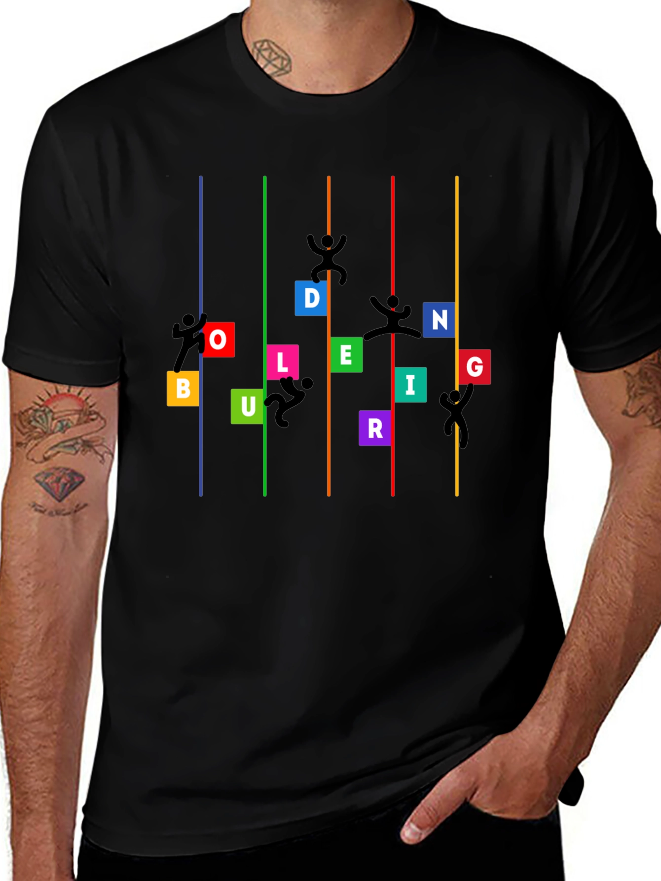 Bouldering Climber Graphic T-Shirt
