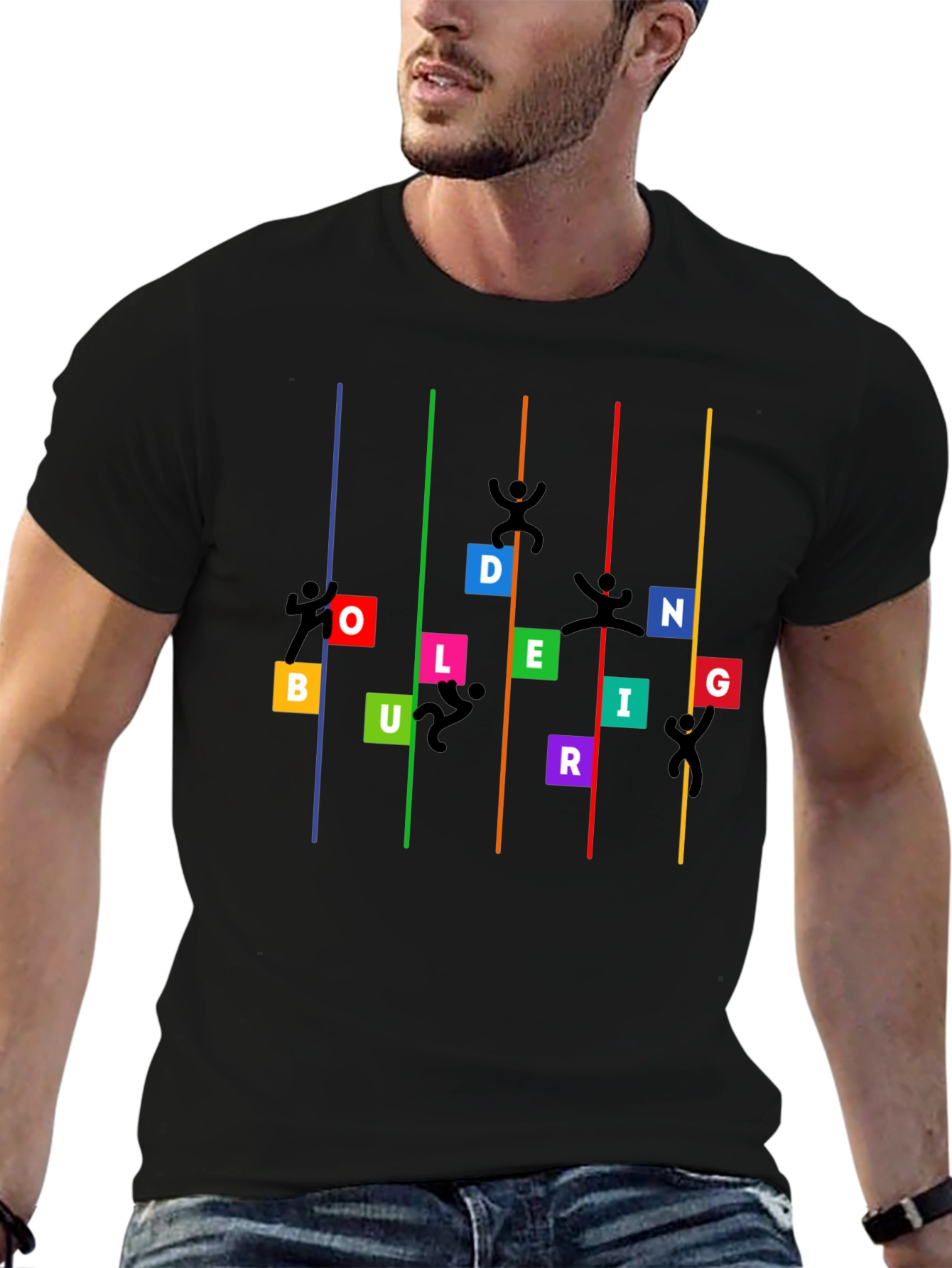 Bouldering Climber Graphic T-Shirt
