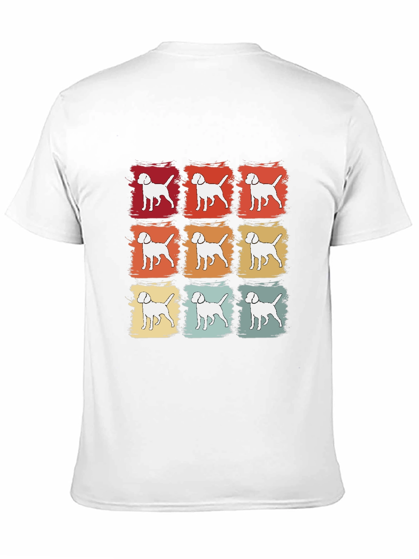 Retro Dog T-Shirt - Canine Pop Art Tee
