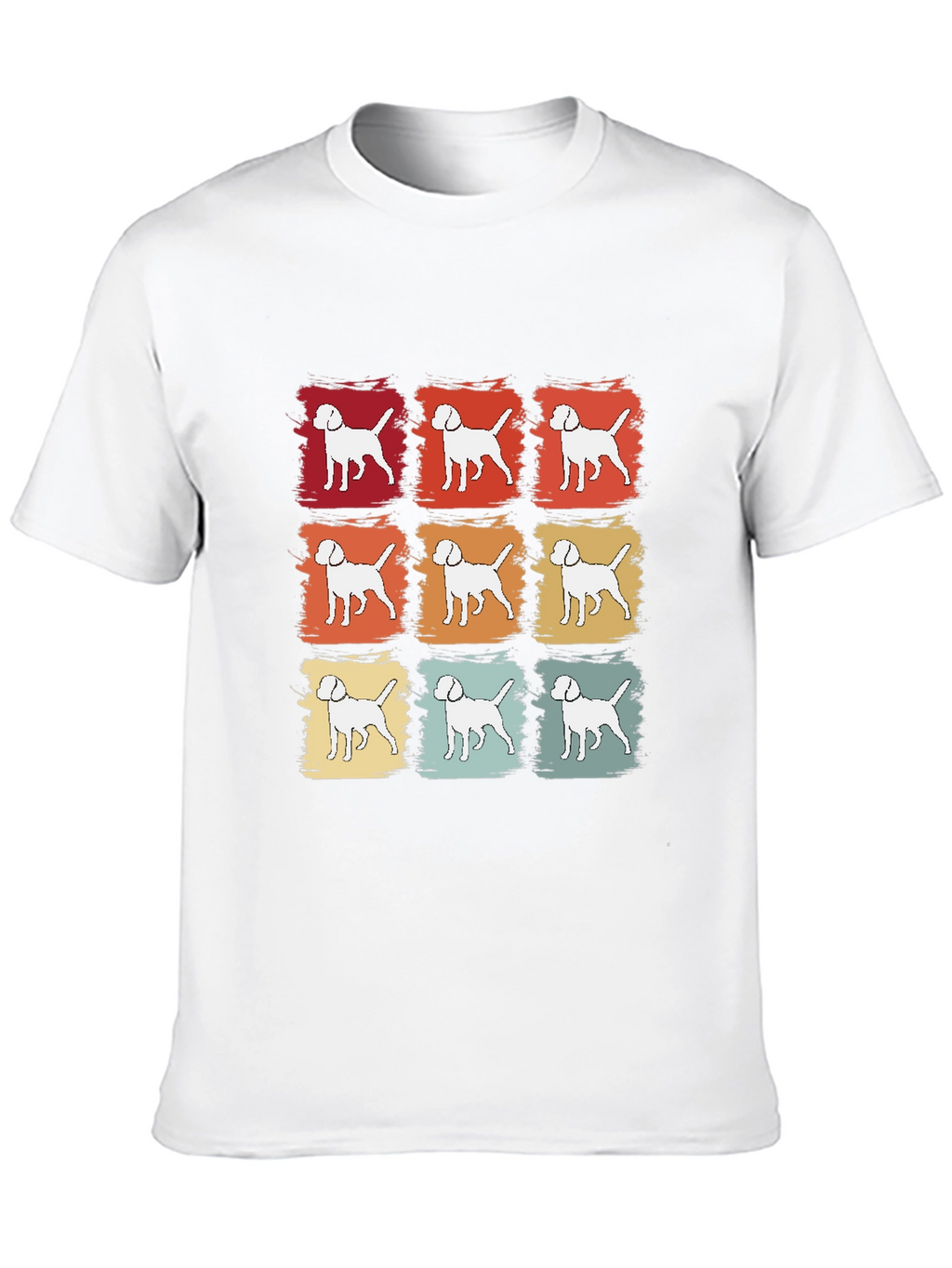 Retro Dog T-Shirt - Canine Pop Art Tee