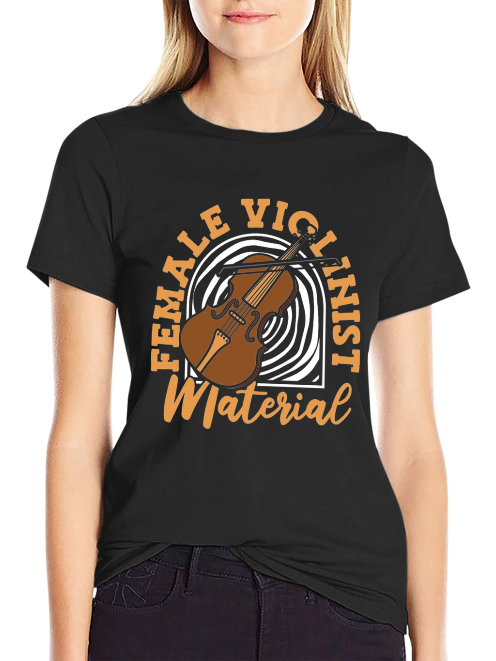Female Violinist Material T-Shirt