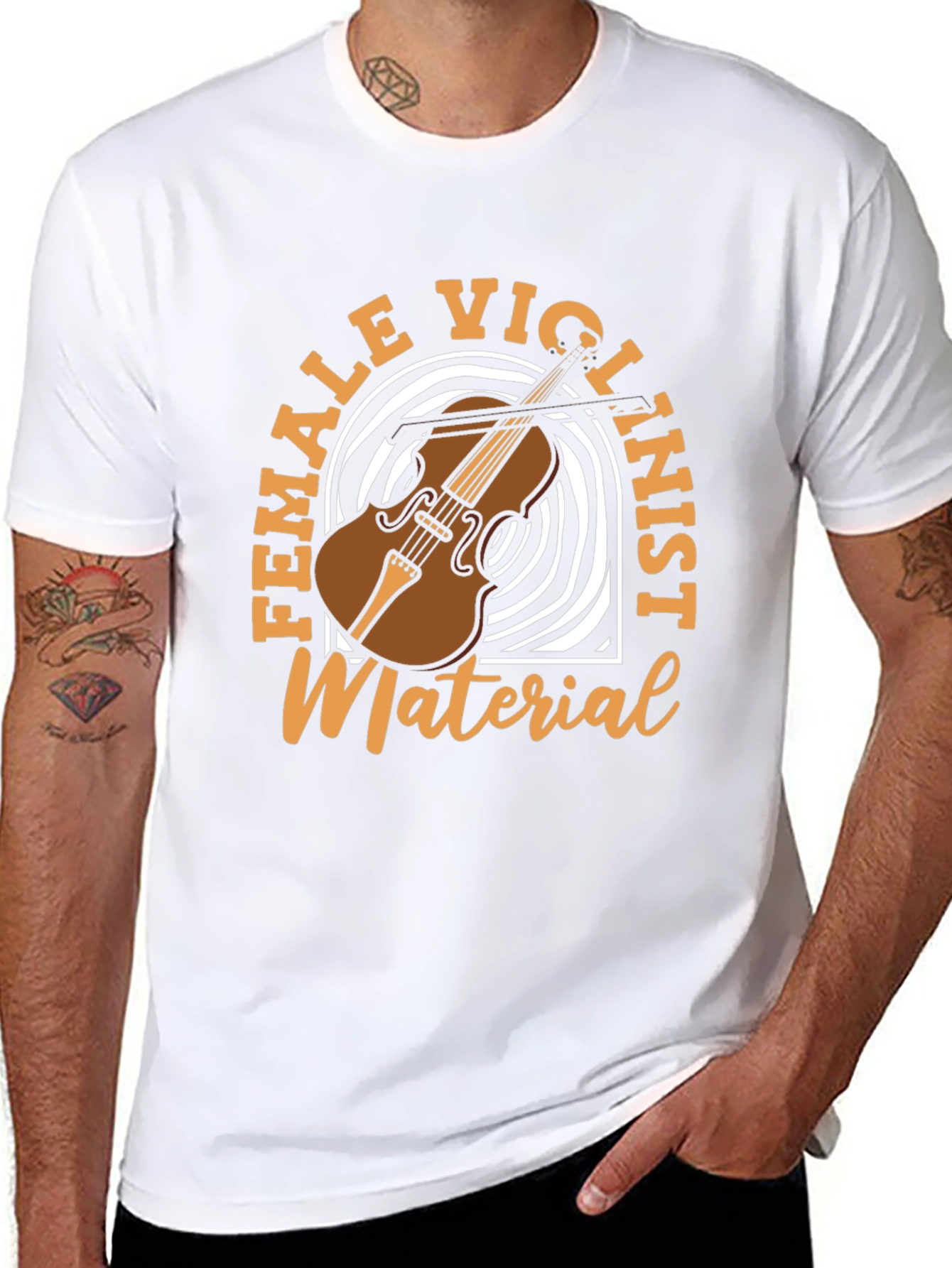 Female Violinist Material T-Shirt