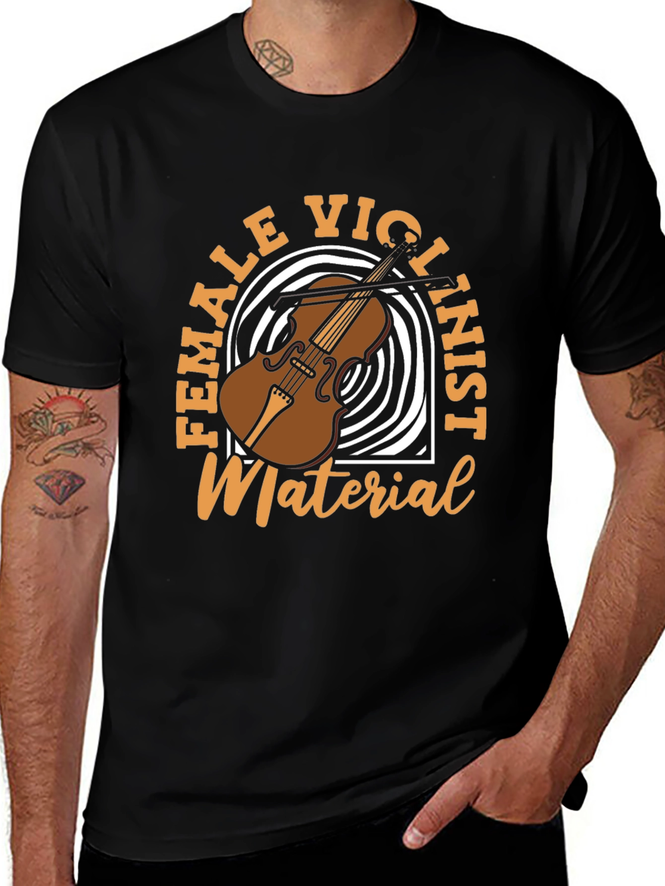 Female Violinist Material T-Shirt