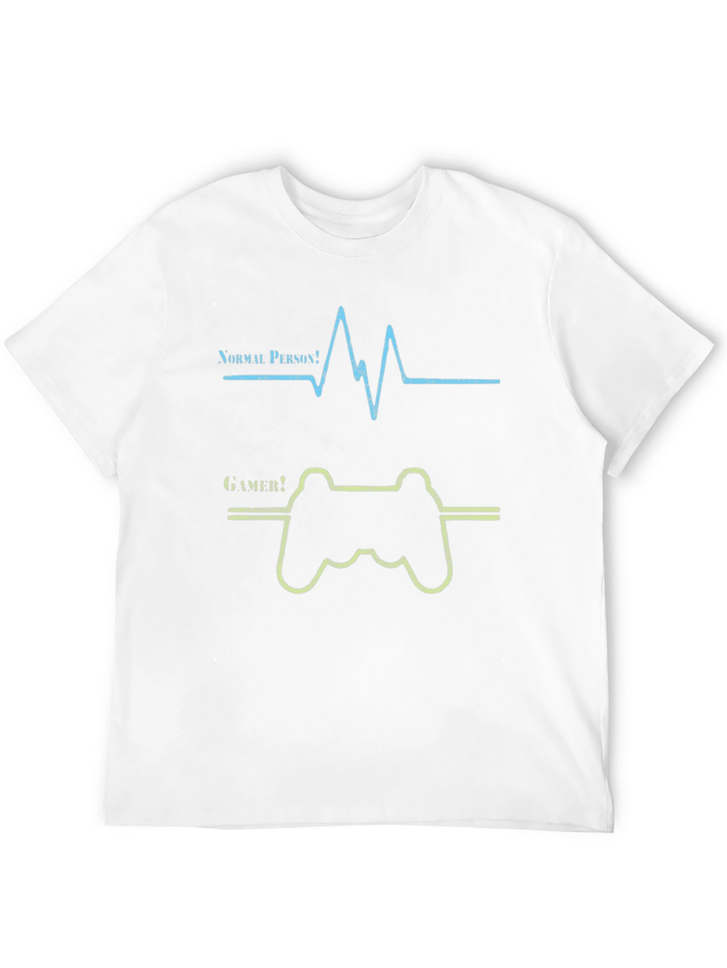 Gamer Heartbeat Graphic Tee - Novelty T-Shirt