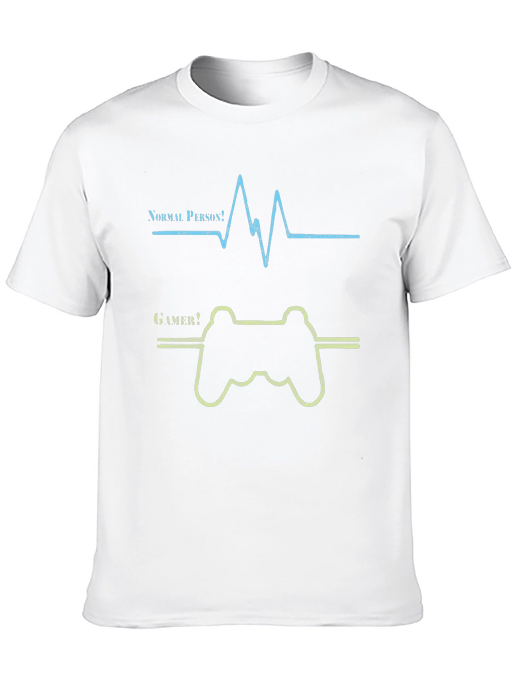 Gamer Heartbeat Graphic Tee - Novelty T-Shirt