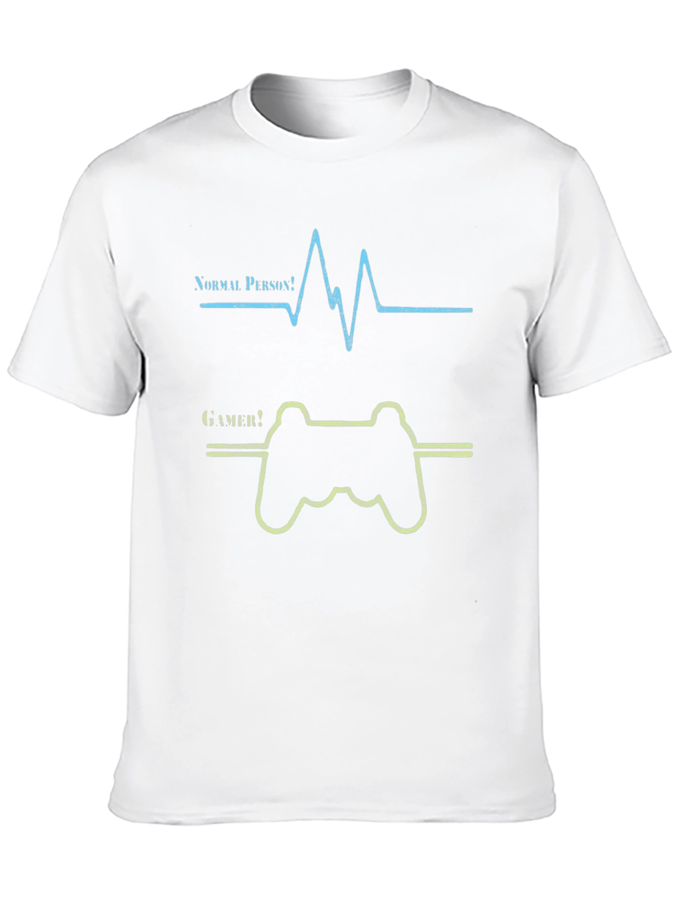 Gamer Heartbeat Graphic Tee - Novelty T-Shirt