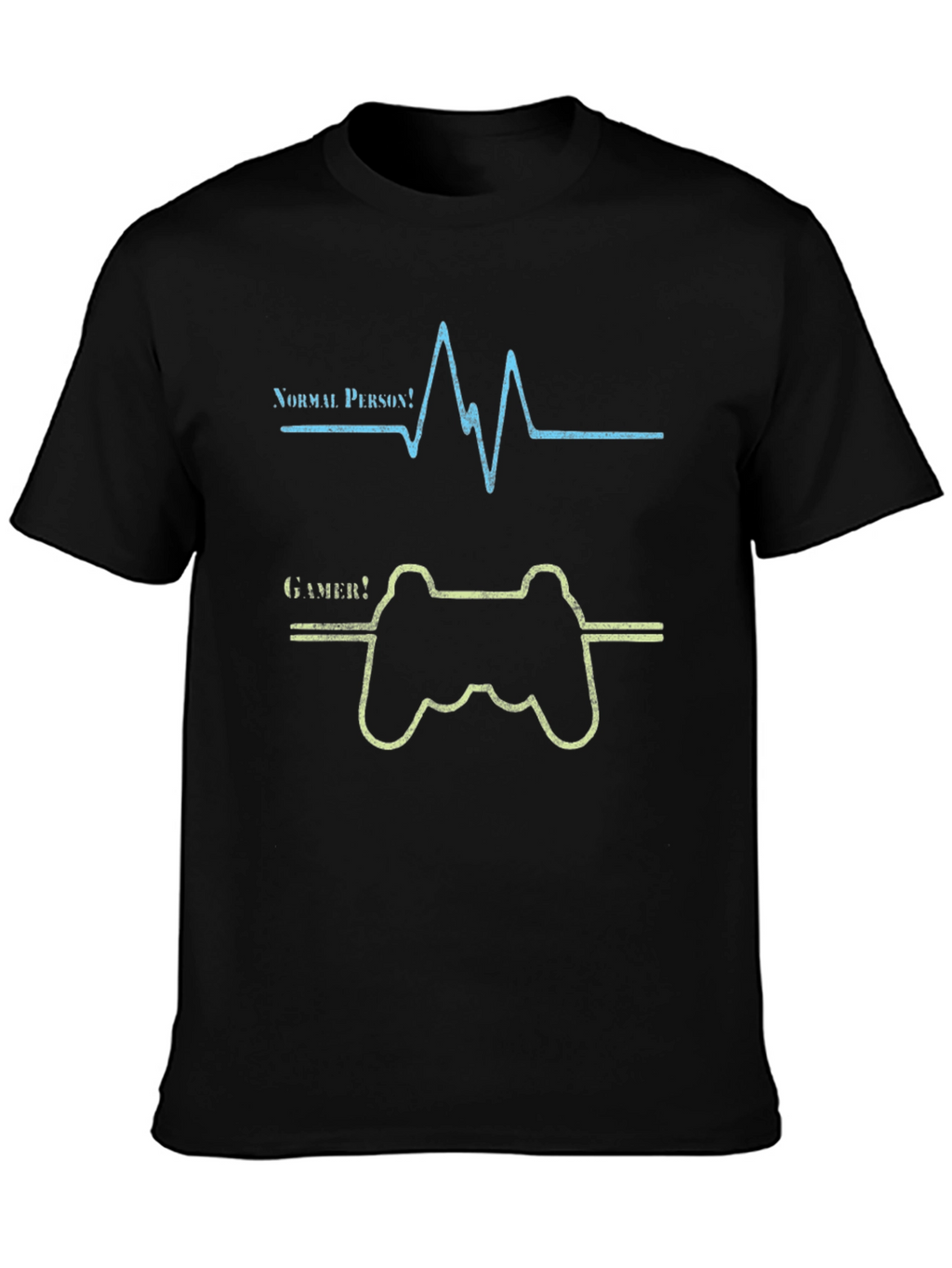 Gamer Heartbeat Graphic Tee - Novelty T-Shirt