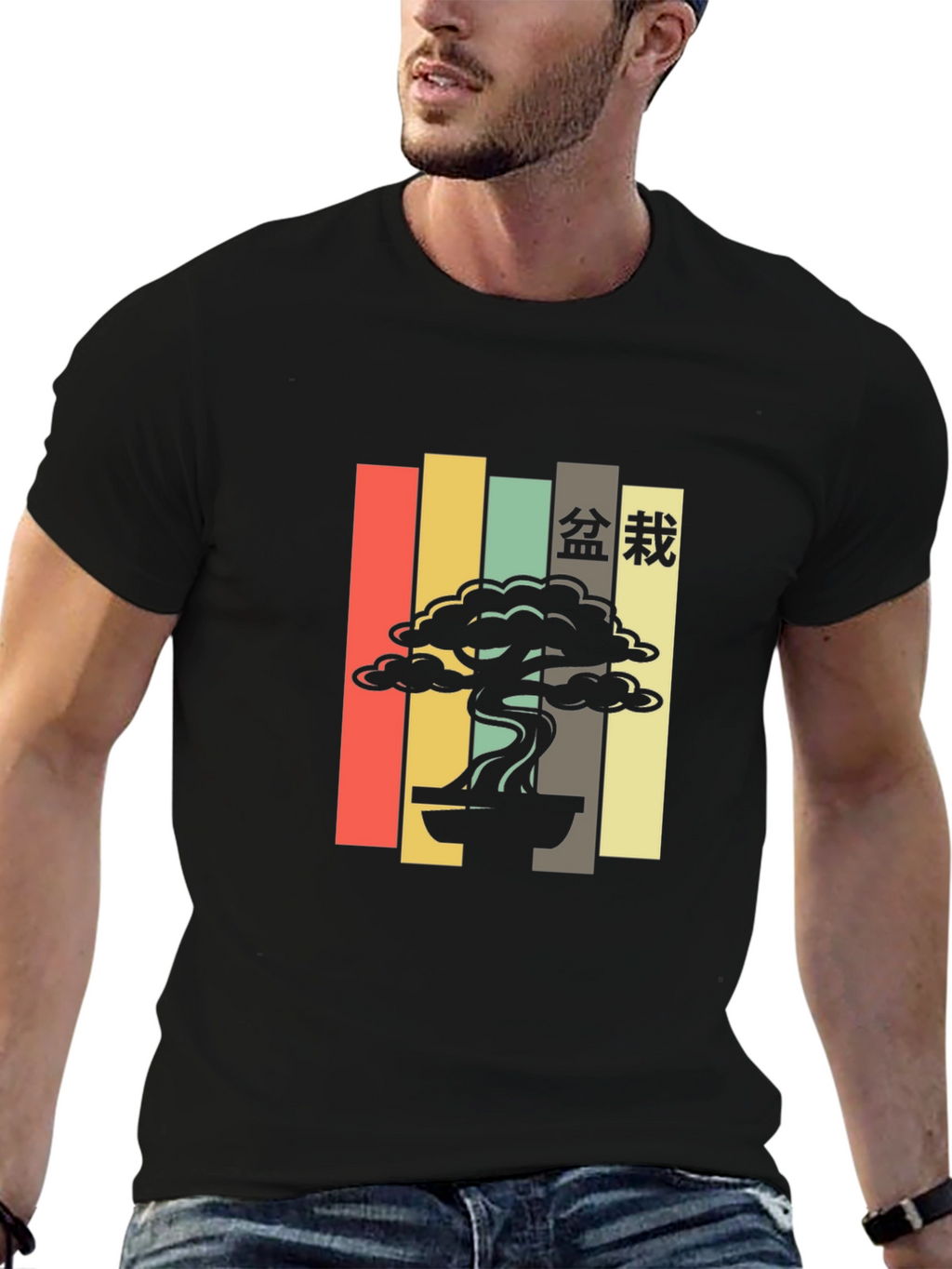 Retro Bonsai Tree T-Shirt - Japanese Aesthetic
