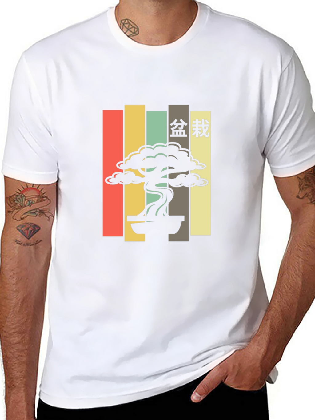 Retro Bonsai Tree T-Shirt - Japanese Aesthetic