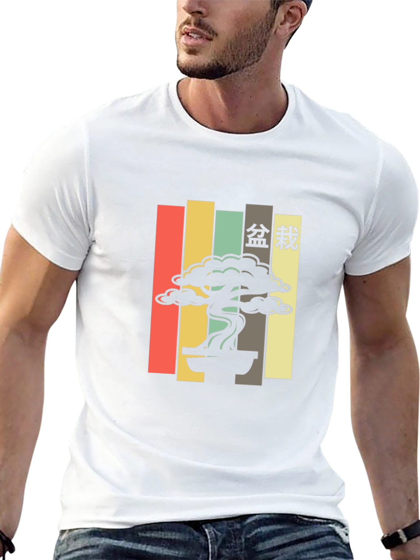 Retro Bonsai Tree T-Shirt - Japanese Aesthetic