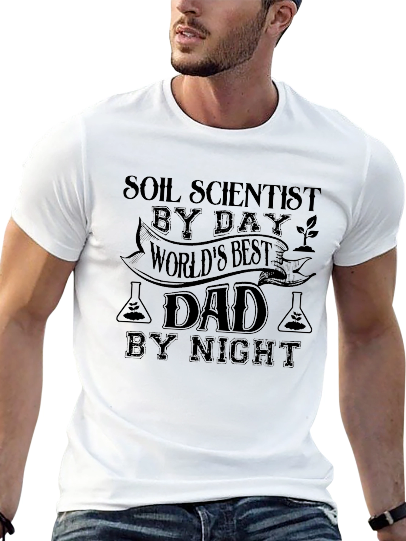 Soil Scientist Dad T-Shirt - Worlds Best Dad