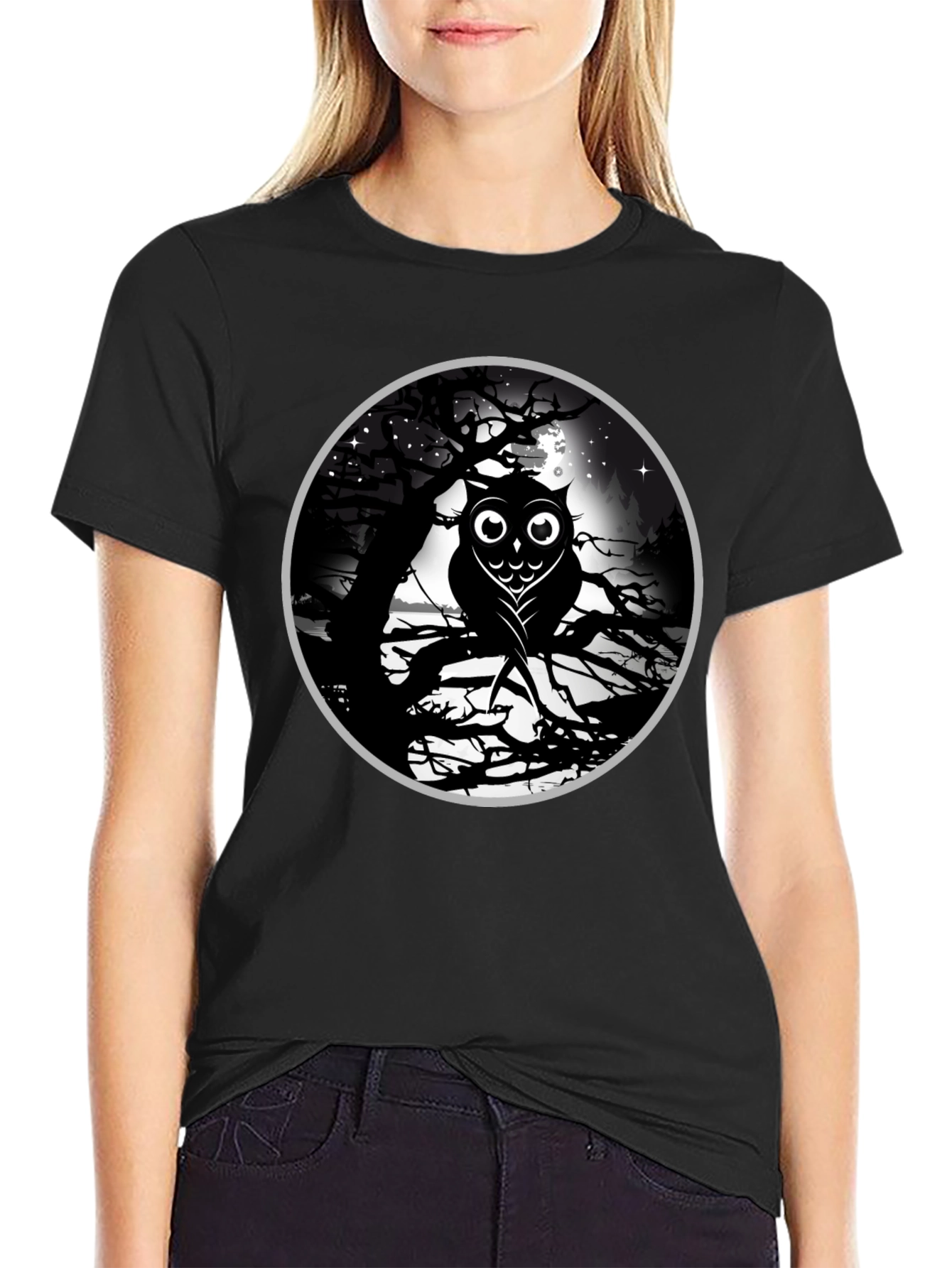 Owl Moon Graphic T-Shirt