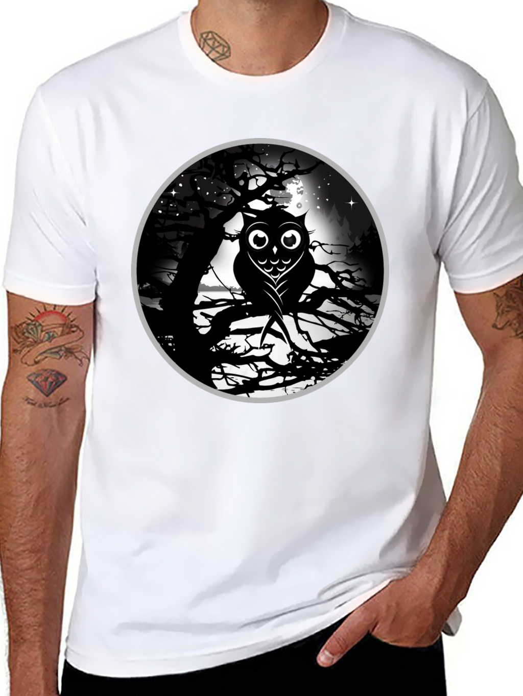 Owl Moon Graphic T-Shirt