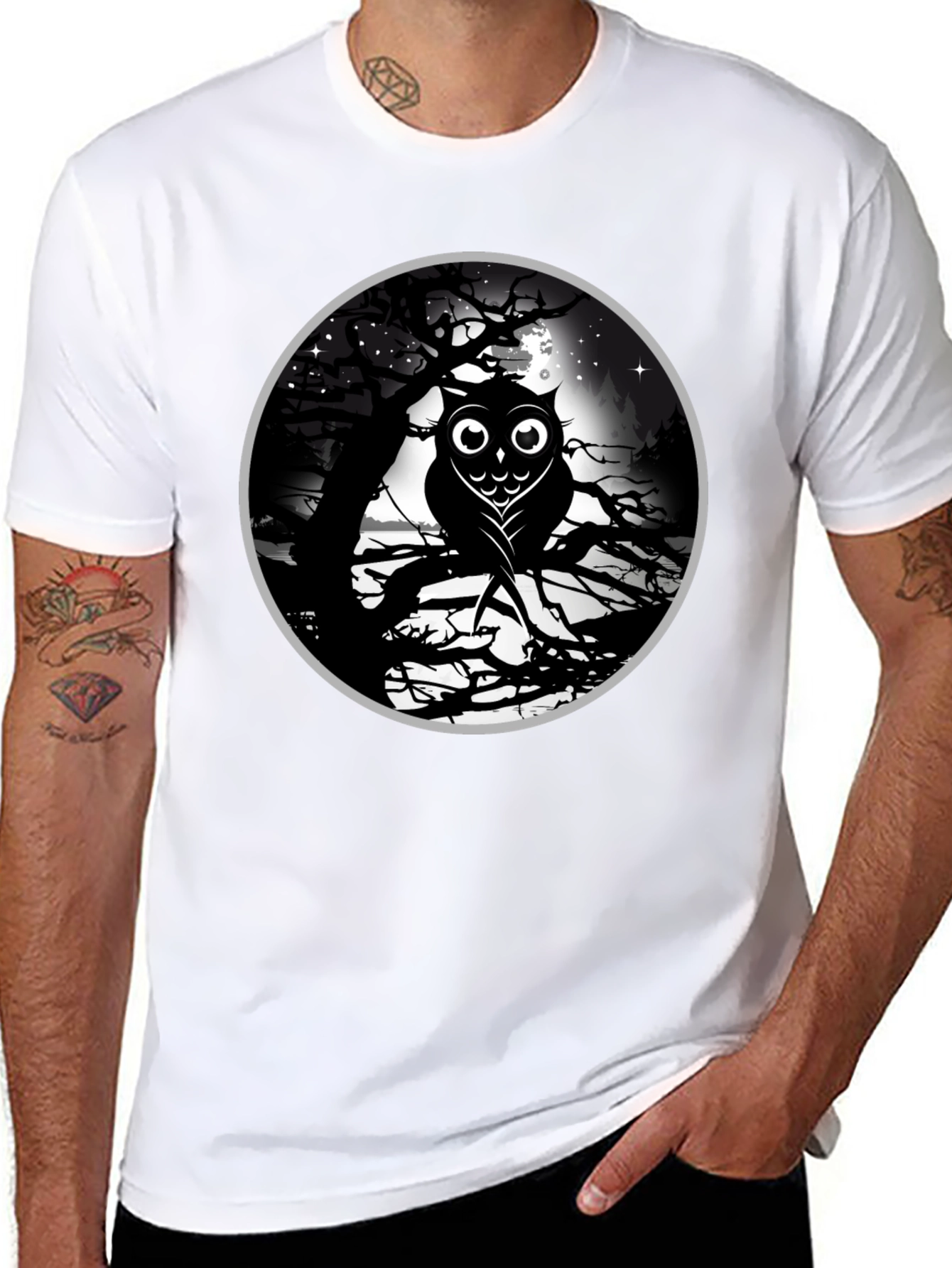 Owl Moon Graphic T-Shirt
