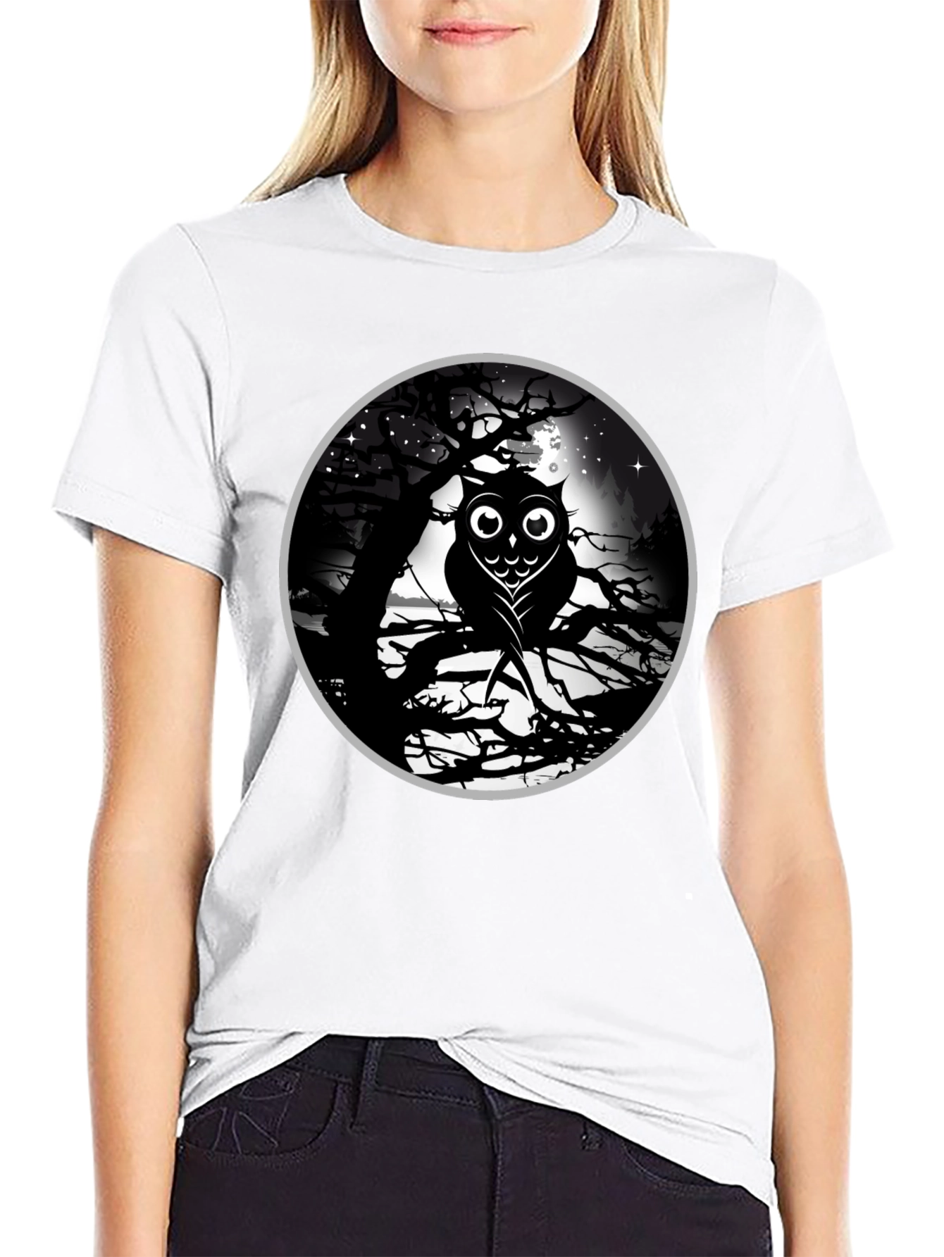 Owl Moon Graphic T-Shirt