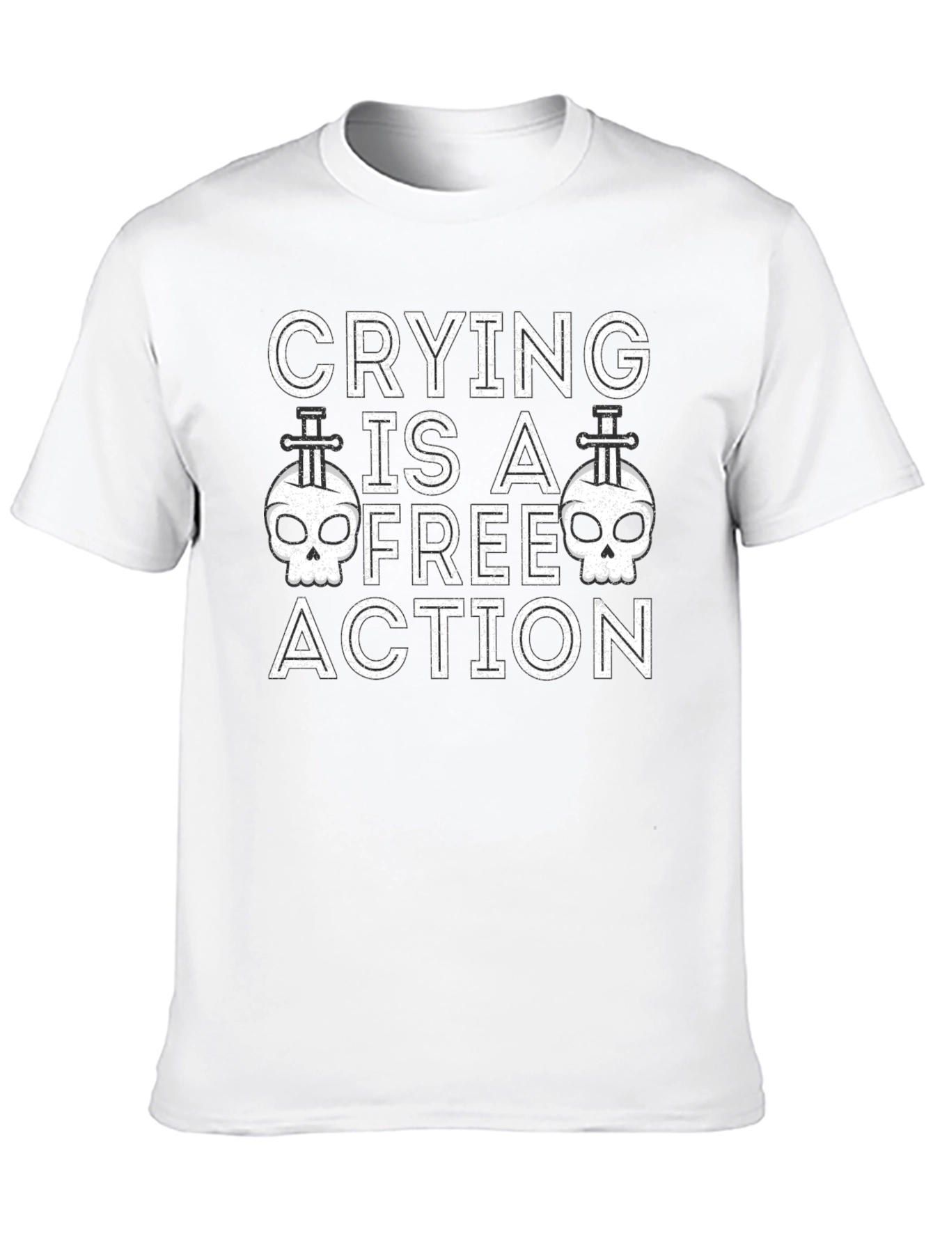 Crying is a Free Action Graphic Tee