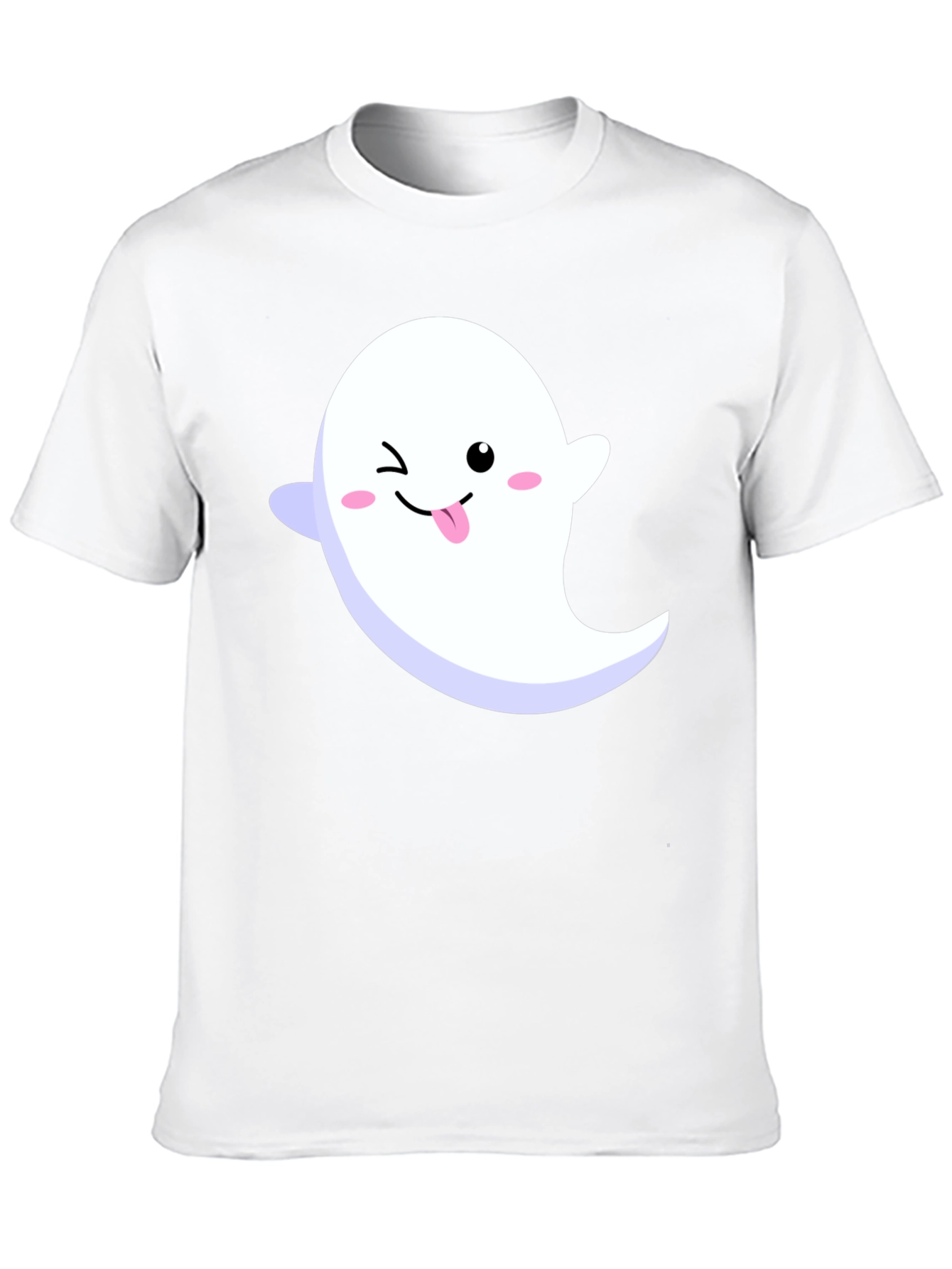 Cute Ghost Graphic Black T-Shirt