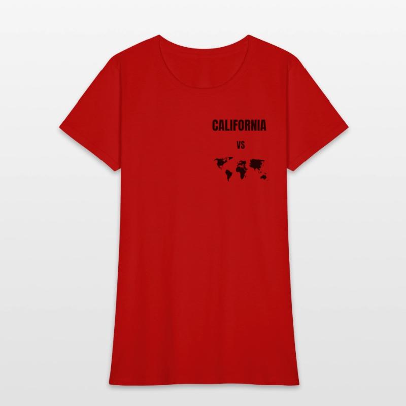 california vs world t-shirt