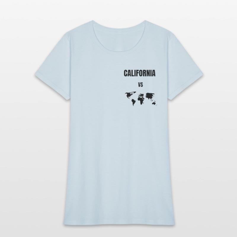 california vs world t-shirt