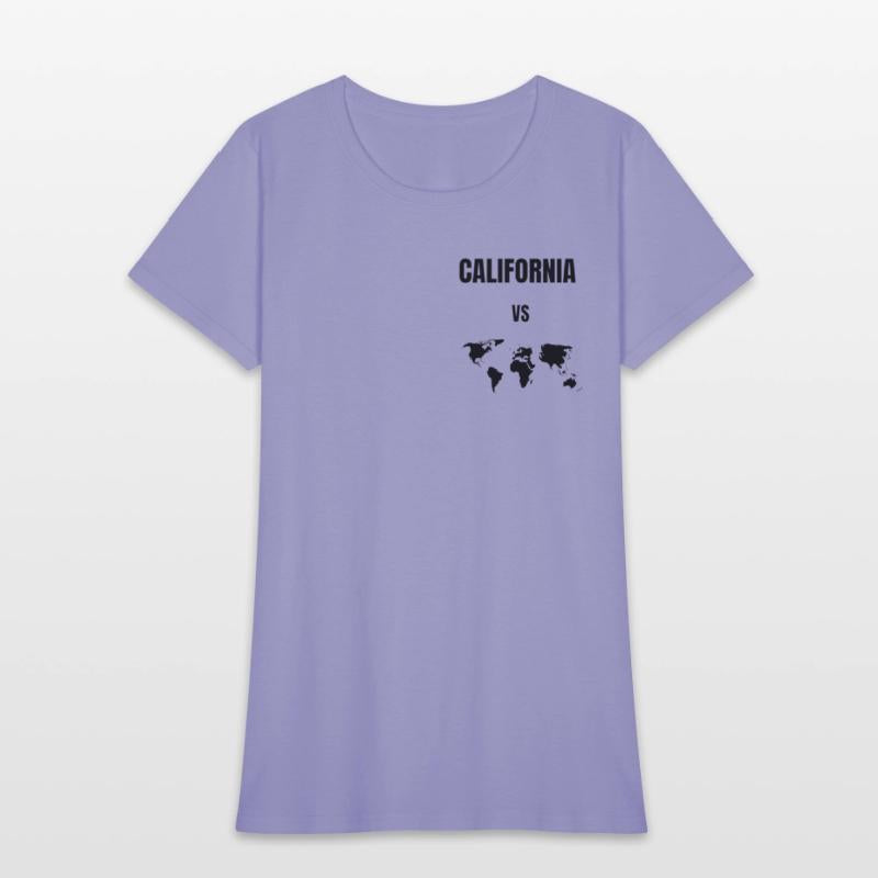 california vs world t-shirt