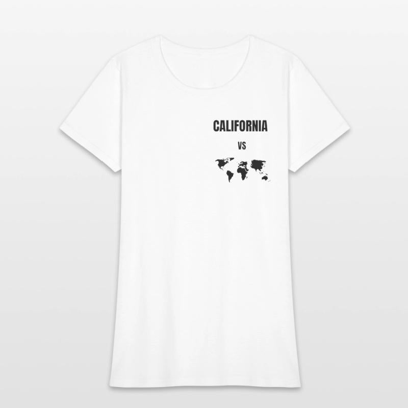 california vs world t-shirt