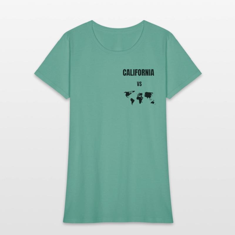 california vs world t-shirt