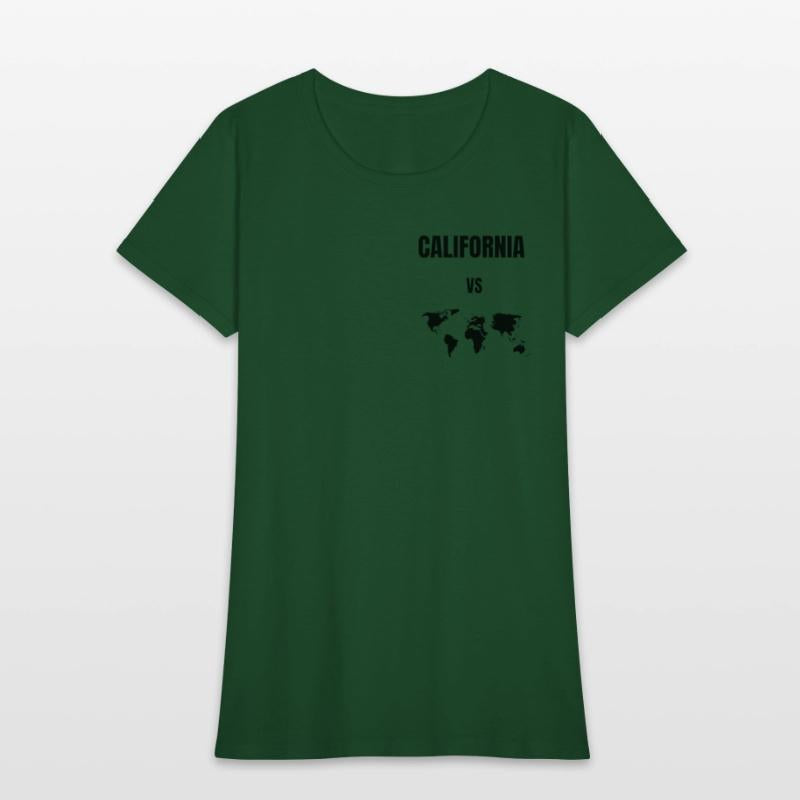 california vs world t-shirt