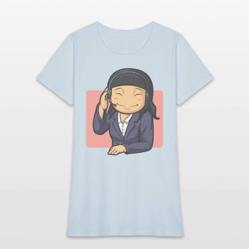 Call Center Worker Woman