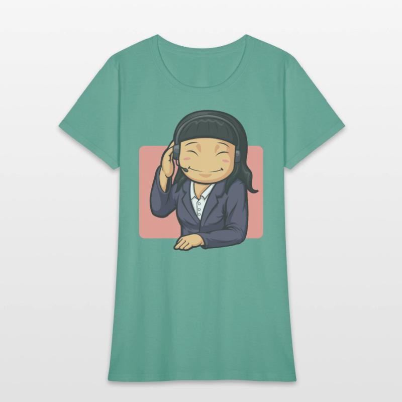 Call Center Worker Woman