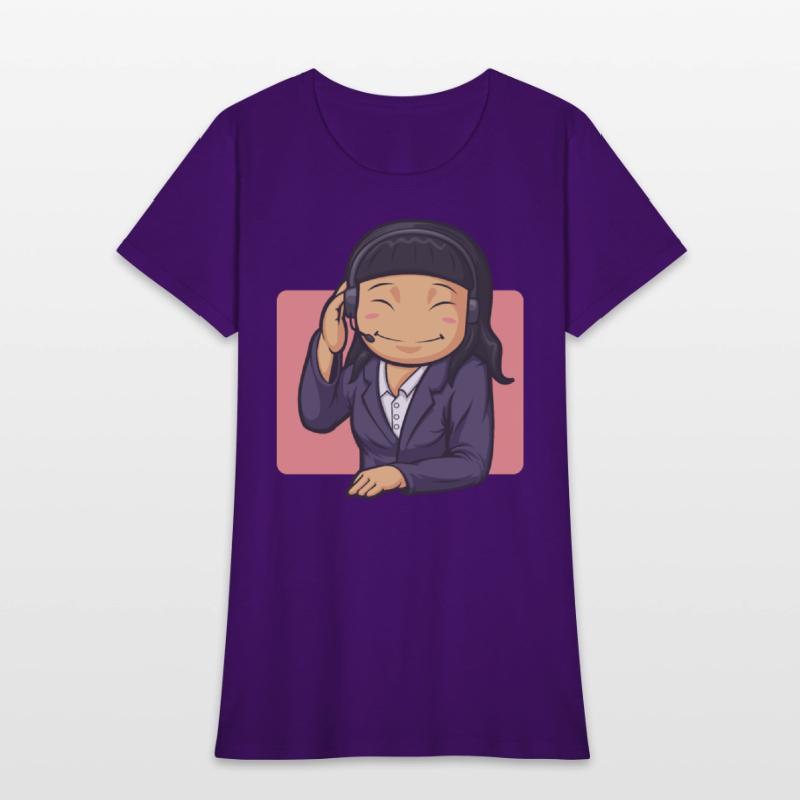 Call Center Worker Woman