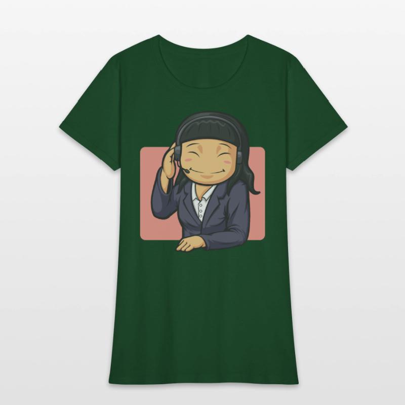 Call Center Worker Woman