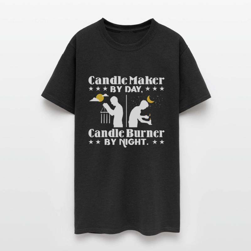 Candle maker by day, candle burner by night.