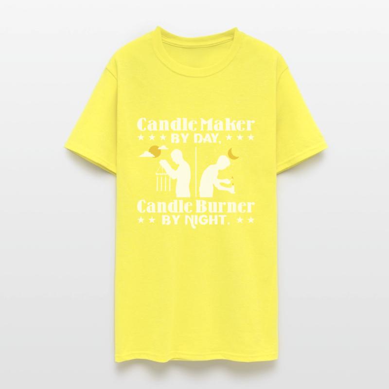 Candle maker by day, candle burner by night.