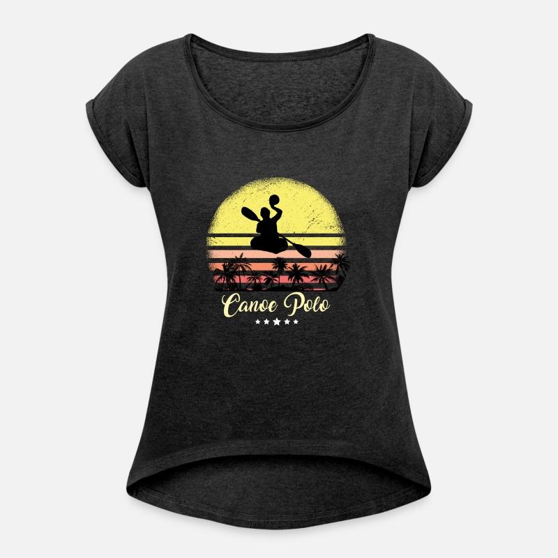 Canoe Polo Rower Vintage Retro Sunset