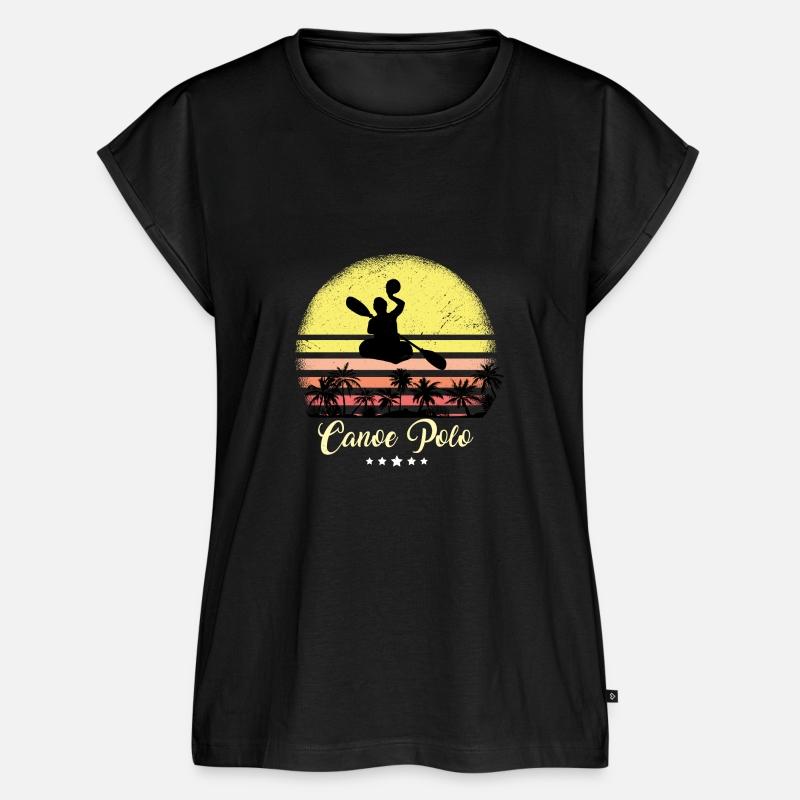Canoe Polo Rower Vintage Retro Sunset
