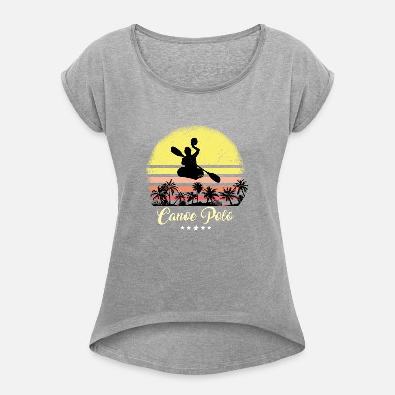 Canoe Polo Rower Vintage Retro Sunset